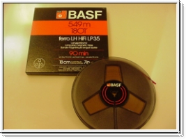 BASF LP35FE 549m auf Kunststoffspule / bespielt